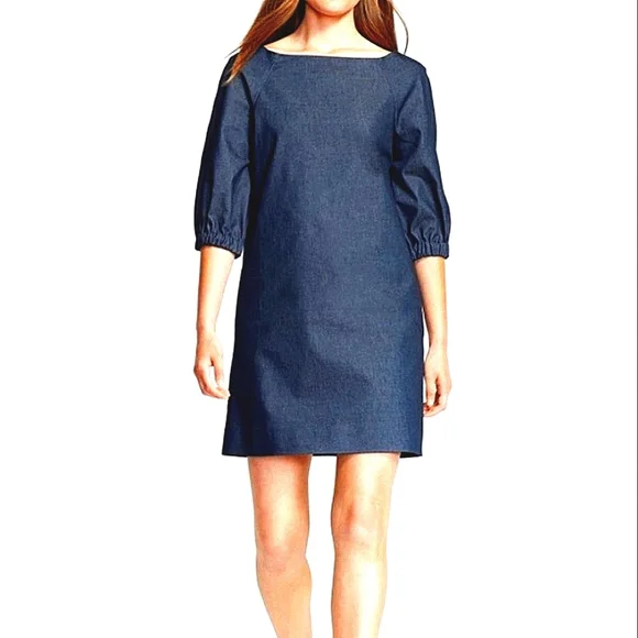 kate spade denim dress Denim Bow-waist Dress